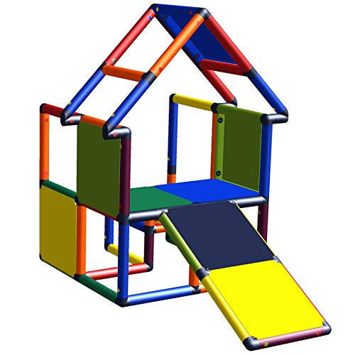 move and stic - Spielhaus Noel mit Kleinkindschräge Multicolor für Kinderzimmer Indoor und Outdoor Gartenhaus von move and stic