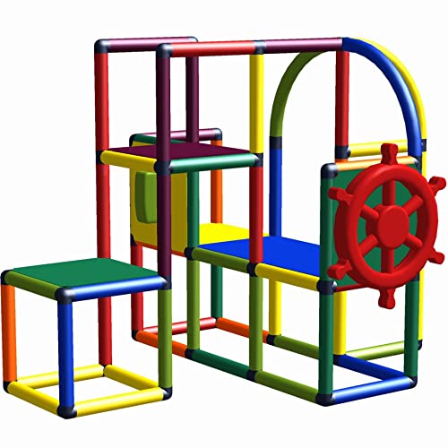 move and stic Spielturm Spielcenter Emilia Adventure Spielhaus mit Lenkrad und Telefon 6184 von move and stic