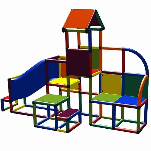 move and stic - UDO Spielturm mit Krabbeltunnel für den Garten oder das Kinderzimmer Adventure House 6034 von move and stic