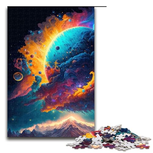 1000 Puzzle Neon Weltraumplaneten Holz Kinderpuzzle Familie Eltern-Kind-Interaktion 1000 Teile 1000 Puzzle Neon Weltraumplaneten Holz Kinderpuzzle Familie Eltern-Kind-Interaktion 1000 Teile von mowenbingpeng