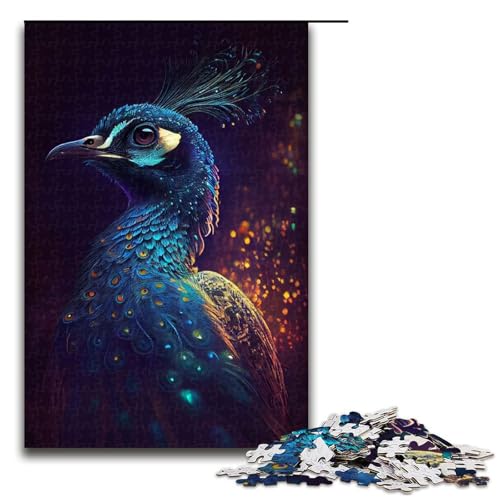 1000 Puzzle Pfau Beleuchtung Holz Kinderpuzzle Familie Eltern-Kind-Interaktion 1000 PCS 1000 Puzzle Pfau Beleuchtung Holz Kinderpuzzle Familie Eltern-Kind-Interaktion 1000 PCS von mowenbingpeng