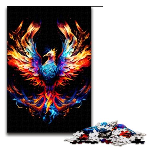1000 Teile Buntes Phönix-Puzzle für Erwachsene Spaß für die ganze Familie Familienspiel Stressabbau schwieriges Herausforderungspuzzle 1000 Teile (75 x 50 cm) von mowenbingpeng