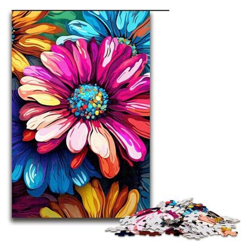 1000 Teile Daisy_buntes Puzzlespiel Puzzle für Erwachsene geeignet für Paare und Teenager ab 14 Jahren 1000 Teile (75 x 50 cm) von mowenbingpeng