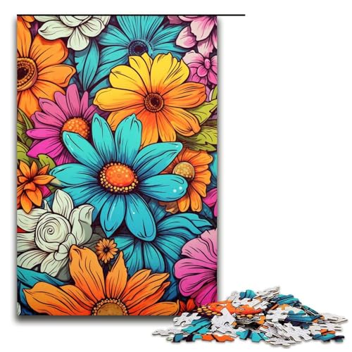 1000 Teile Daisy_buntes Puzzlespiel Puzzle für Erwachsene geeignet für Paare und Teenager ab 14 Jahren 1000 Teile (75 x 50 cm) von mowenbingpeng