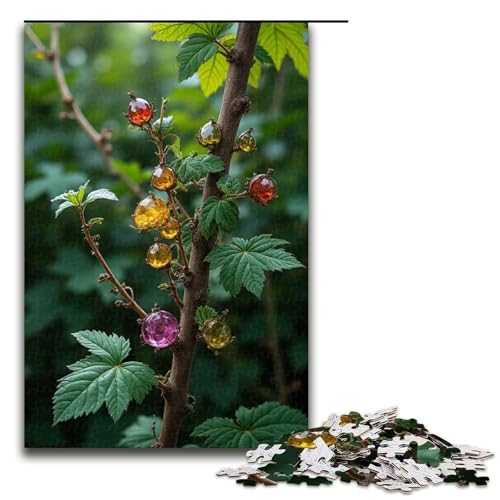 1000 Teile Die Reben sind voller Juwelen-Puzzle für Erwachsene unmögliches Puzzle zum Stressabbau für Teenager ab 14 Jahren 1000 Teile (75 x 50 cm) von mowenbingpeng