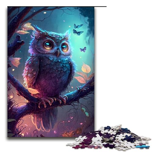 1000 Teile Eulen-Puzzle für Erwachsene, Spaß für die ganze Familie, Familienspiel, Stressabbau, schwieriges Herausforderungspuzzle, 1000 Teile 1000 Teile Eulen-Puzzle für Erwachsene, Spaß für die ganze Familie, Familienspiel, Stressabbau, schwieriges Herausforderungspuzzle, 1000 Teile von mowenbingpeng