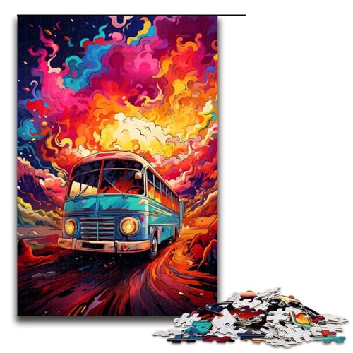 1000 Teile Fantasy Color Kombi-Puzzles für Erwachsene Holzpuzzle Familienspiele 1000 Teile (75 x 50 cm) von mowenbingpeng