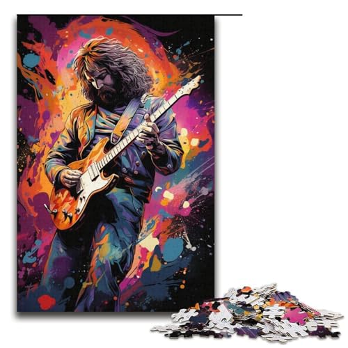 1000 Teile Puzzle für Erwachsene farbenfroher Psychedelischer Mann der Gitarre spielt Spaß für die ganze Familie Familienspiel Stressabbau schwieriges Herausforderungspuzzle 1000 Teile (38 x 26 cm) 1000 Teile Puzzle für Erwachsene farbenfroher Psychedelischer Mann der Gitarre spielt Spaß für die ganze Familie Familienspiel Stressabbau schwieriges Herausforderungspuzzle 1000 Teile (38 x 26 cm) von mowenbingpeng