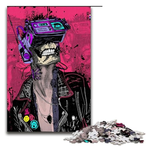 1000 Teile Totenkopfkopf-Puzzle für Erwachsene Holzpuzzle Familienspiele 1000 Teile 1000 Teile Totenkopfkopf-Puzzle für Erwachsene Holzpuzzle Familienspiele 1000 Teile von mowenbingpeng