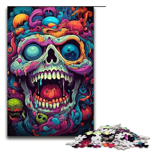 1000 Teile für Erwachsene und Kinder von Jigsaw Fantasy Bunte Monster-Puzzles für Erwachsene Holzpuzzle 1000 PCS (75 x 50 cm) von mowenbingpeng
