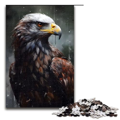 1000 Teile für Erwachsene und Kinder von Jigsaw Ölfarbe Adlerporträt Puzzles für Erwachsene Holzpuzzle 1000 PCS 1000 Teile für Erwachsene und Kinder von Jigsaw Ölfarbe Adlerporträt Puzzles für Erwachsene Holzpuzzle 1000 PCS von mowenbingpeng