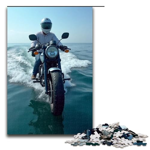 1000 Teile für Erwachsene und Kinder von Jigsaw Sea Motorcycle Puzzles für Erwachsene Holzpuzzle 1000 PCS (75 x 50 cm) von mowenbingpeng