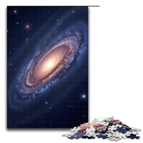 1000-teiliges Galaxie-Puzzle für Kinder Holzpuzzle Heimkunstdekor 1000 Teile (75 x 50 cm) von mowenbingpeng