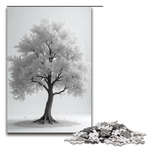 1000-teiliges Ginkgobaum-Puzzle für Erwachsene Holzpuzzle Familienspiele 1000 Teile (75 x 50 cm) von mowenbingpeng