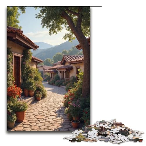 1000-teiliges Granatapfeldorf-Puzzle für Erwachsene unmögliches Puzzle zum Stressabbau für Teenager ab 14 Jahren 1000 Teile (75 x 50 cm) von mowenbingpeng