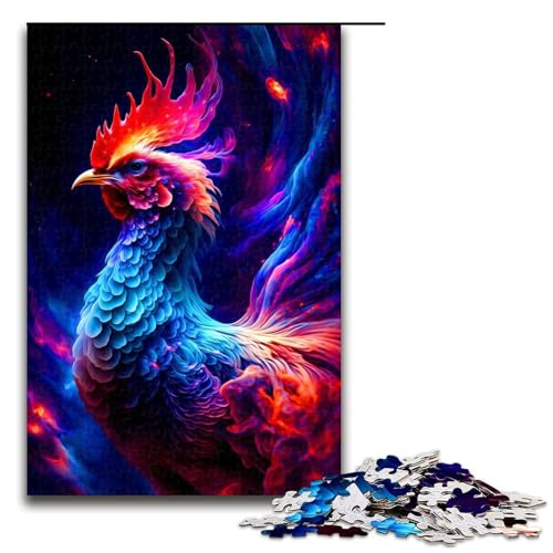 1000-teiliges Hahn-Puzzlespiel, Puzzle für Erwachsene, geeignet für Paare und Teenager ab 14 Jahren, 1000 Teile 1000-teiliges Hahn-Puzzlespiel, Puzzle für Erwachsene, geeignet für Paare und Teenager ab 14 Jahren, 1000 Teile von mowenbingpeng