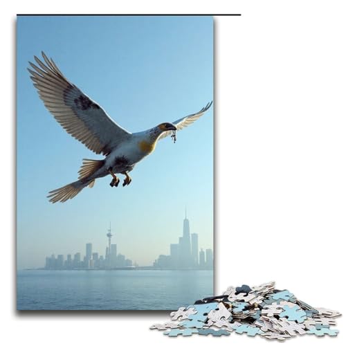 1000-teiliges Kranich-Puzzle für Erwachsene unmögliches Puzzle zum Stressabbau für Teenager ab 14 Jahren 1000 Teile (75 x 50 cm) von mowenbingpeng