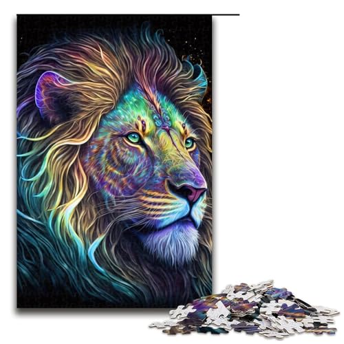 1000-teiliges Löwen-Puzzle für Erwachsene, unmögliches Puzzle zum Stressabbau für Teenager ab 14 Jahren, 1000 Teile 1000-teiliges Löwen-Puzzle für Erwachsene, unmögliches Puzzle zum Stressabbau für Teenager ab 14 Jahren, 1000 Teile von mowenbingpeng