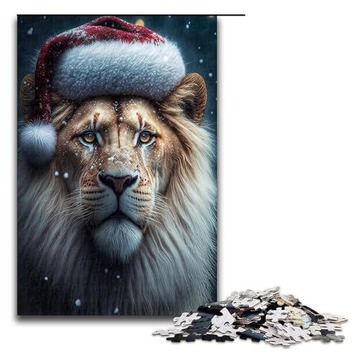1000 teiliges Löwen Puzzle für Erwachsene Holzpuzzle Familienspiele 1000 Teile (75 x 50 cm) von mowenbingpeng