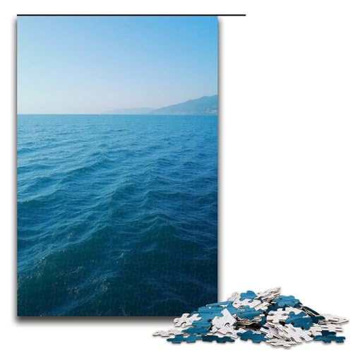 1000-teiliges Meerespuzzle für Erwachsene Holzpuzzle Familienspiele 1000 Teile (75 x 50 cm) von mowenbingpeng