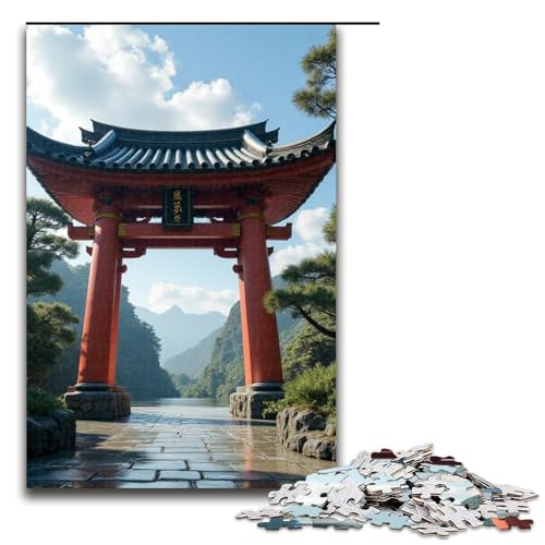 1000-teiliges Nantianmen-Puzzle für Erwachsene Holzpuzzle Familienspiele 1000 Teile (75 x 50 cm) von mowenbingpeng