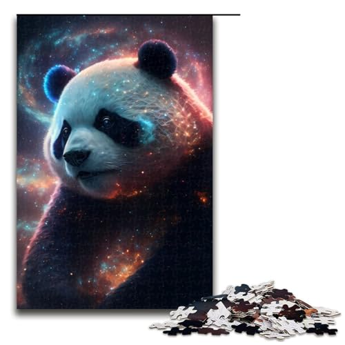 1000-teiliges Panda-Puzzle Holzpuzzle Lernspiele Heimdekoration 1000 Teile (75 x 50 cm) von mowenbingpeng