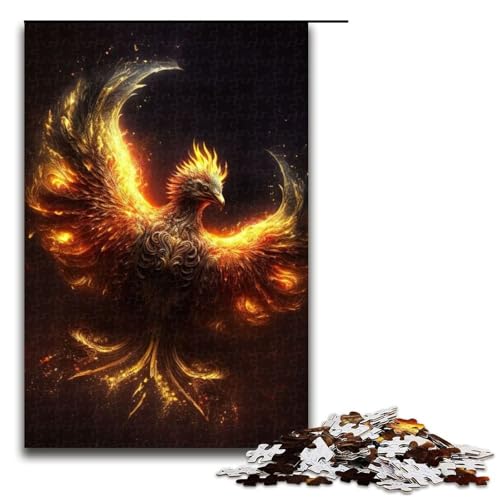 1000-teiliges Phoenix-Puzzlespiel Puzzle für Erwachsene geeignet für Paare und Teenager ab 14 Jahren 1000 Teile (75 x 50 cm) von mowenbingpeng