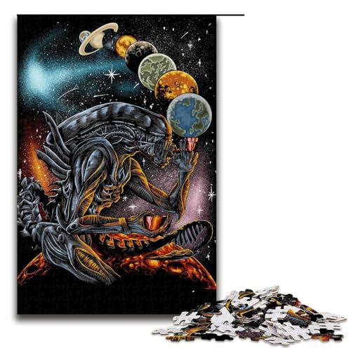 1000-teiliges Planet-Monster-Puzzle für Kinder, Holzpuzzle, Heimkunst-Dekor, 1000 Teile 1000-teiliges Planet-Monster-Puzzle für Kinder, Holzpuzzle, Heimkunst-Dekor, 1000 Teile von mowenbingpeng