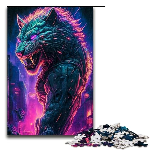 1000-teiliges Puzzle, Löwe, Mensch, Puzzle, Holzpuzzle, Lernspiele, Heimdekoration, 1000 Stück 1000-teiliges Puzzle, Löwe, Mensch, Puzzle, Holzpuzzle, Lernspiele, Heimdekoration, 1000 Stück von mowenbingpeng
