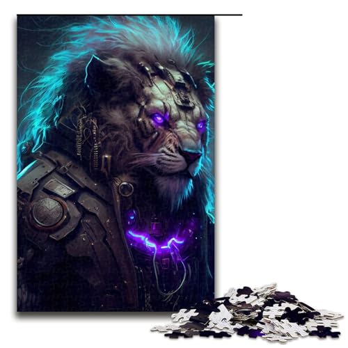 1000-teiliges Puzzle, Löwe-Punk-Puzzle, Holzpuzzle, Lernspiele, Heimdekoration, 1000 Teile 1000-teiliges Puzzle, Löwe-Punk-Puzzle, Holzpuzzle, Lernspiele, Heimdekoration, 1000 Teile von mowenbingpeng