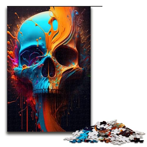 1000-teiliges Puzzle, Totenkopf-Explosion, Holzpuzzle für Erwachsene und Kinder, pädagogisches Spielzeug zum Stressabbau, Puzzle 1000 Teile 1000-teiliges Puzzle, Totenkopf-Explosion, Holzpuzzle für Erwachsene und Kinder, pädagogisches Spielzeug zum Stressabbau, Puzzle 1000 Teile von mowenbingpeng