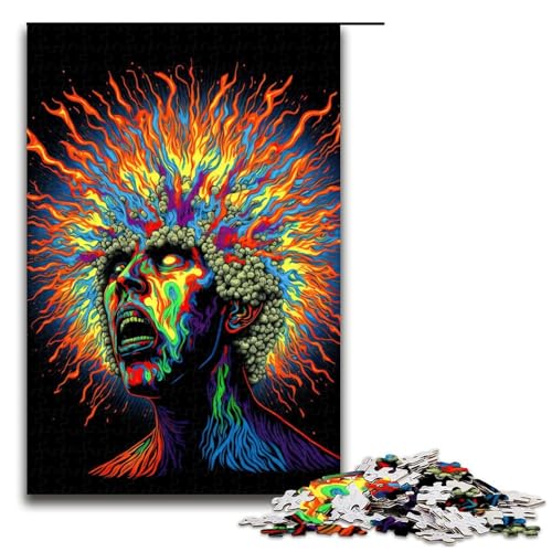1000-teiliges Puzzle, psychedelisches Denkspiel, Puzzle für Erwachsene, Holzpuzzle, Familienspiele, 1000 Teile 1000-teiliges Puzzle, psychedelisches Denkspiel, Puzzle für Erwachsene, Holzpuzzle, Familienspiele, 1000 Teile von mowenbingpeng