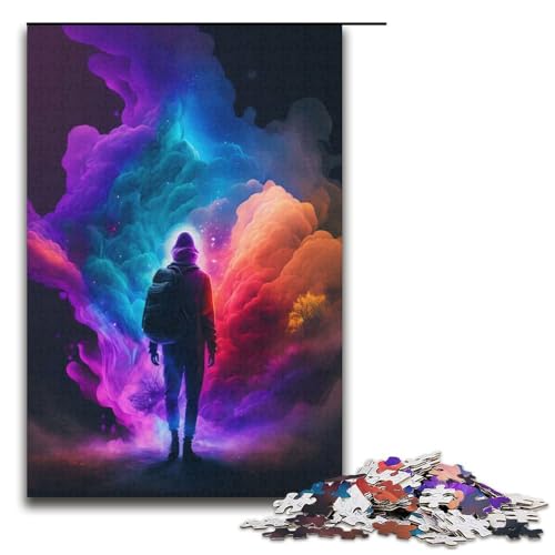 1000-teiliges Puzzle „Bunte Träume“ für Erwachsene und Kinder Papierpuzzle pädagogisches Spielzeug zum Stressabbau Puzzle 1000 Teile (38 x 26 cm) von mowenbingpeng