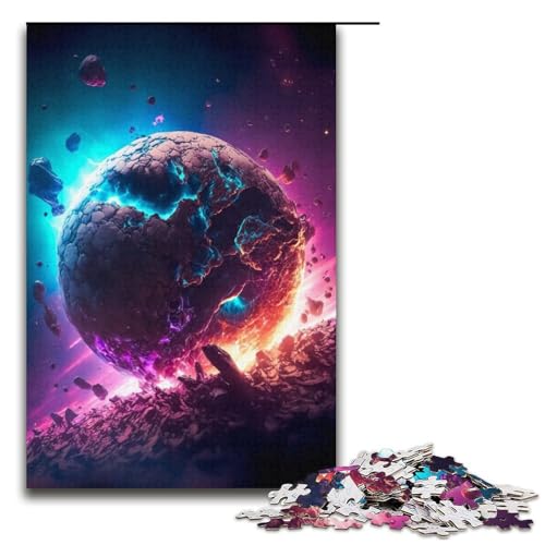 1000-teiliges Puzzle „Cosmic Bang“ für Kinder Papierpuzzle Heimkunstdekor 1000 Teile (38 x 26 cm) von mowenbingpeng