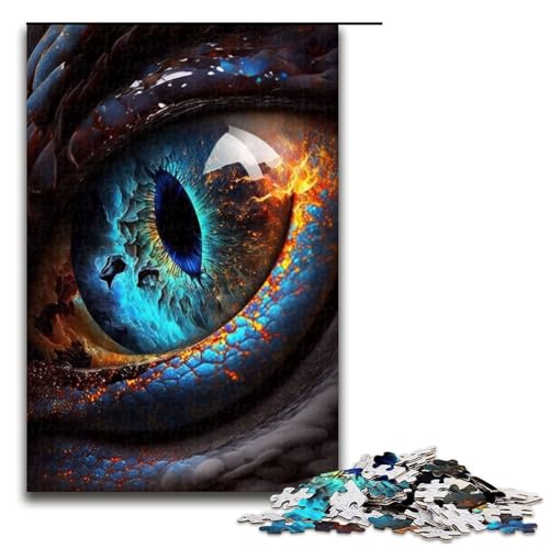 1000-teiliges Puzzle „Cosmic Elder Dragons Sight“ Holzpuzzle Lernspiele Heimdekoration 1000 Teile (75 x 50 cm) von mowenbingpeng