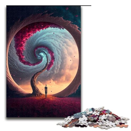 1000-teiliges Puzzle „Cosmic Gateway“ für Erwachsene Holzpuzzle Familienspiel 1000 Teile (75 x 50 cm) von mowenbingpeng
