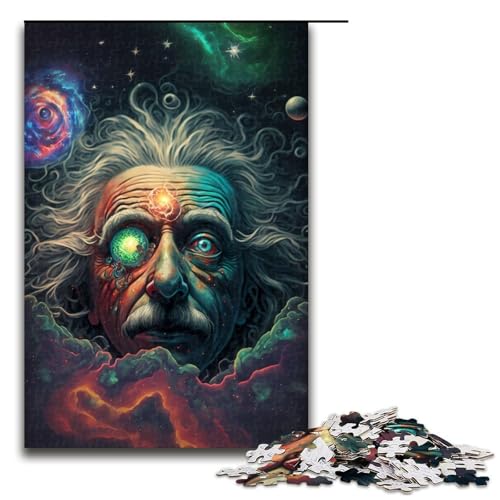 1000-teiliges Puzzle „Cosmic Genius“ für Erwachsene Holzpuzzle Familienspiele 1000 Teile (75 x 50 cm) von mowenbingpeng