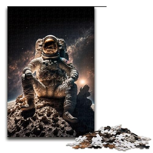 1000-teiliges Puzzle „Kosmische Kontemplation“ für Kinder Holzpuzzle Heimkunstdekor 1000 Teile (75 x 50 cm) von mowenbingpeng