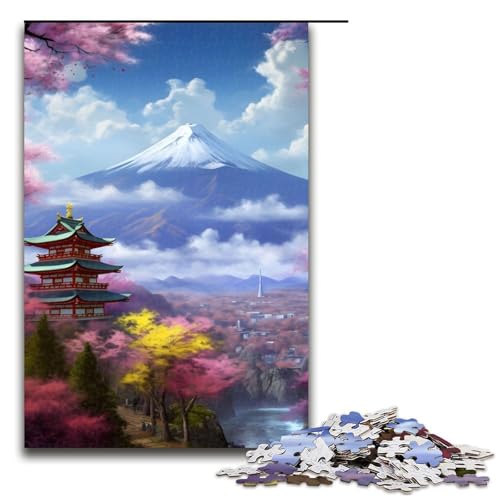 1000-teiliges Puzzle „Majestätisches Fuji-Gemälde“ für Erwachsene, Holzpuzzle, anspruchsvolles Spiel, 1000 Teile 1000-teiliges Puzzle „Majestätisches Fuji-Gemälde“ für Erwachsene, Holzpuzzle, anspruchsvolles Spiel, 1000 Teile von mowenbingpeng