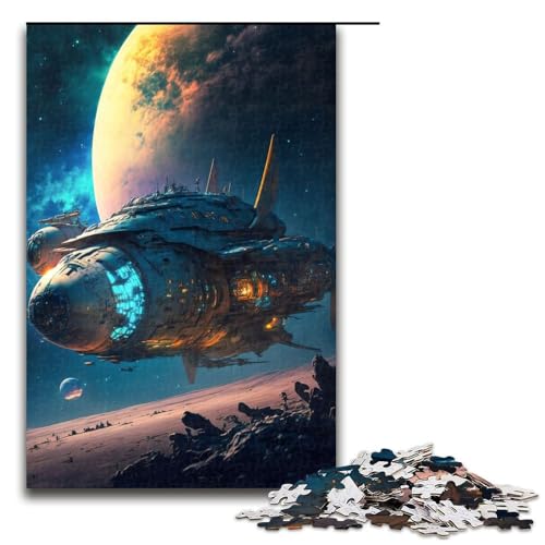 1000-teiliges Puzzle „Postapokalypse auf dem Mars“ für Erwachsene und Kinder, Holzpuzzle, pädagogisches Spielzeug zum Stressabbau, Puzzle, 1000 Teile von mowenbingpeng