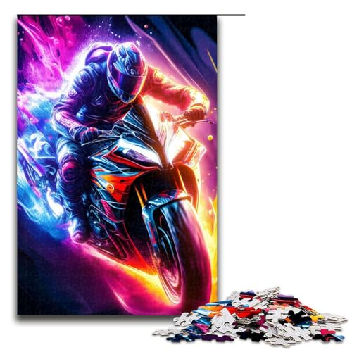 1000-teiliges Puzzle „Rider Mania“ aus Holz, Lernspiele, Heimdekoration, 1000 Teile 1000-teiliges Puzzle „Rider Mania“ aus Holz, Lernspiele, Heimdekoration, 1000 Teile von mowenbingpeng