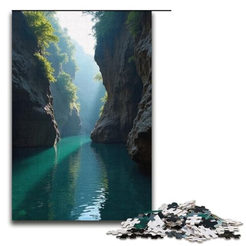 1000-teiliges Puzzle Deep Canyon Holzpuzzle Lernspiele Heimdekoration 1000 Teile (38 x 26 cm) von mowenbingpeng