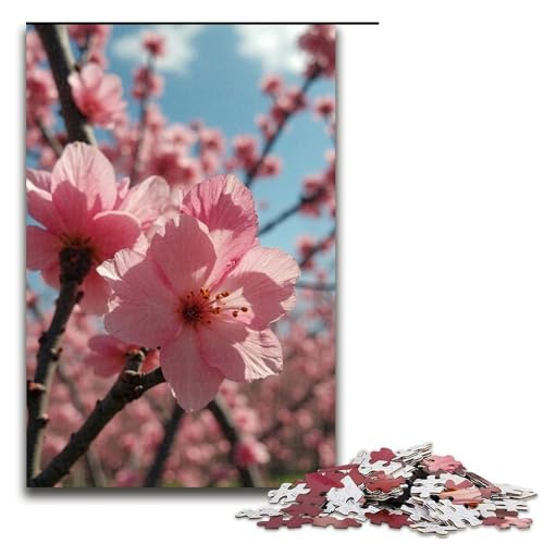 1000-teiliges Puzzle Der Frühling ist da für Kinder Holzpuzzle Heimkunstdekor 1000 Teile (75 x 50 cm) von mowenbingpeng