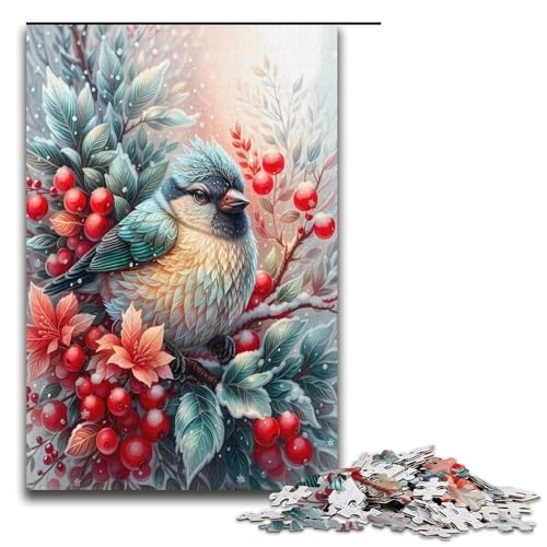 1000 teiliges Puzzle Der rote Vogel für Erwachsene Holzpuzzle Familienspiele 1000 Teile (38 x 26 cm) von mowenbingpeng