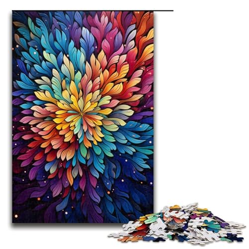 1000-teiliges Puzzle Fantasie Bunte Kunst Puzzles für Erwachsene Holzpuzzle Familienspiel 1000 Teile (75 x 50 cm) von mowenbingpeng