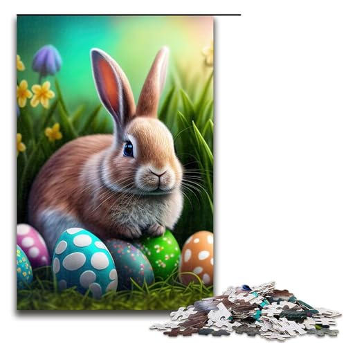 1000-teiliges Puzzle Kaninchen Osterhase Tierpuzzle für Erwachsene Holzpuzzle Herausforderndes Spiel 1000 PCS 1000-teiliges Puzzle Kaninchen Osterhase Tierpuzzle für Erwachsene Holzpuzzle Herausforderndes Spiel 1000 PCS von mowenbingpeng
