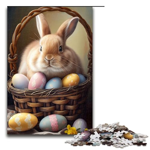 1000-teiliges Puzzle Kaninchen Osterhase Tierpuzzle für Erwachsene Holzpuzzle Herausforderndes Spiel 1000 PCS 1000-teiliges Puzzle Kaninchen Osterhase Tierpuzzle für Erwachsene Holzpuzzle Herausforderndes Spiel 1000 PCS von mowenbingpeng