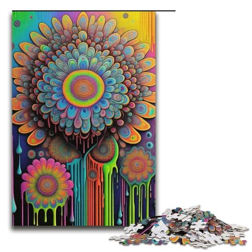 1000-teiliges Puzzle Lernspiele Bunte Tiere Puzzles für Erwachsene Papierpuzzle für Familienspaß und Spieleabende 1000 Teile (38 x 26 cm) von mowenbingpeng