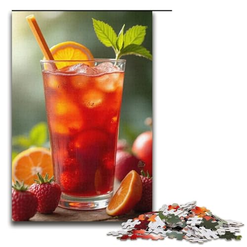 1000-teiliges Puzzle Lernspiele Obst-Puzzles für Erwachsene Holzpuzzle für Familienspaß und Spieleabende 1000 Teile (38 x 26 cm) von mowenbingpeng