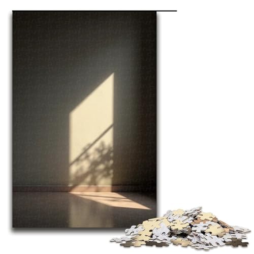 1000-teiliges Puzzle Lernspiele Schattenpuzzle für Erwachsene Holzpuzzle für Familienspaß und Spieleabend 1000 Teile (75 x 50 cm) von mowenbingpeng